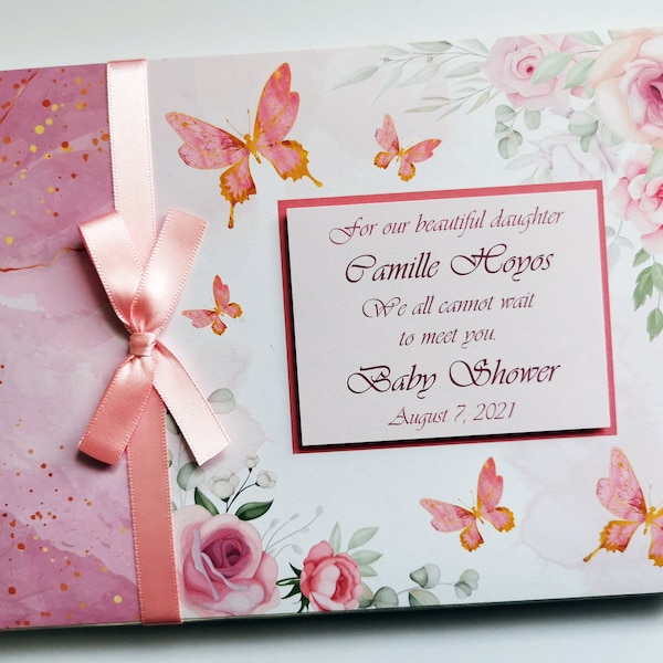 Butterfly Guest Book Etsy