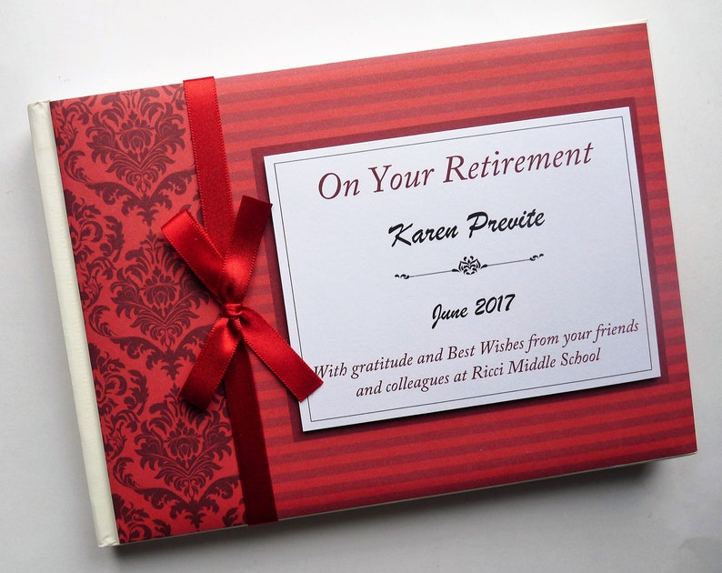 Personalised Pink Retirement Guest Book Retirement Sign in Etsy