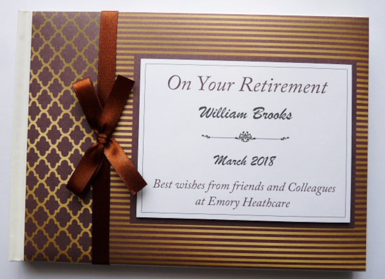 Personalised Pink Retirement Guest Book Retirement Sign in Etsy