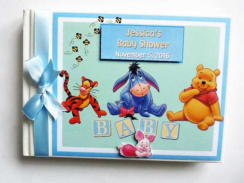 Personalised Winnie the Pooh Baby Shower Guest Book Winnie Etsy UK