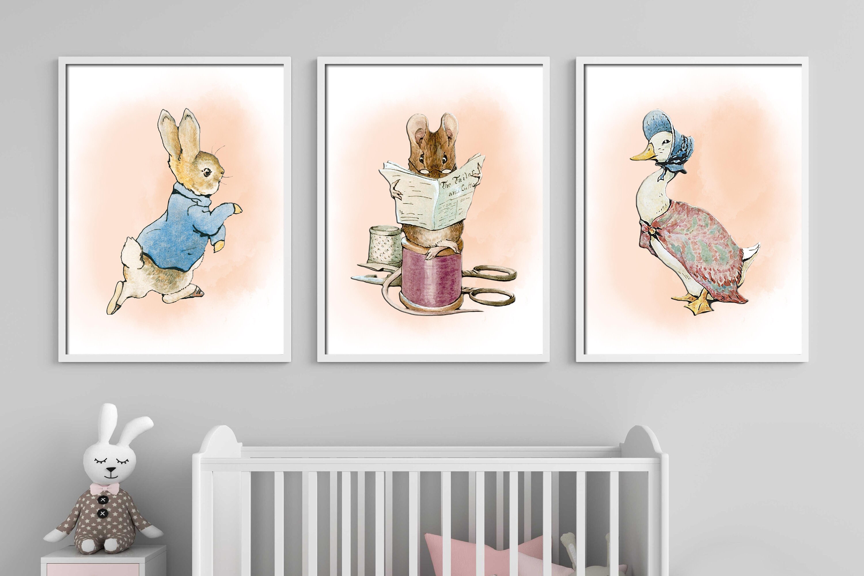 Peter Rabbit Nursery Prints Peter Rabbit Wall Decor Peter Etsy UK