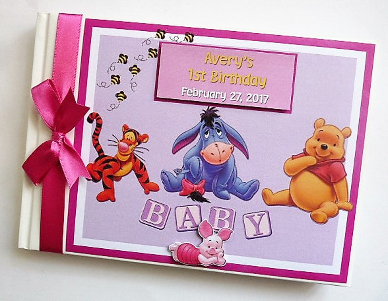 Personalised Winnie the Pooh Baby Shower Guest Book Any Etsy