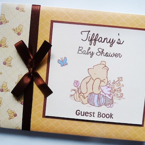 Livre d&#39;or personnalisé pour la baby shower de Winnie l&#39;ourson - tous les modèles