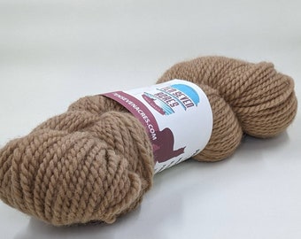 Penny Bulky - Light Fawn Alpaca Yarn, 2 ply, 200 yards