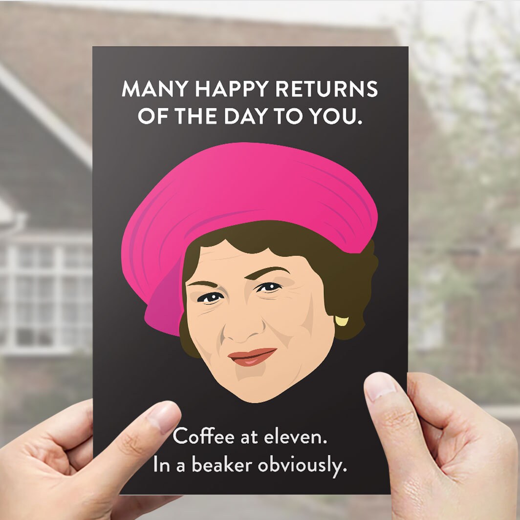 Hyacinth Bucket it's Bouquet Card Etsy