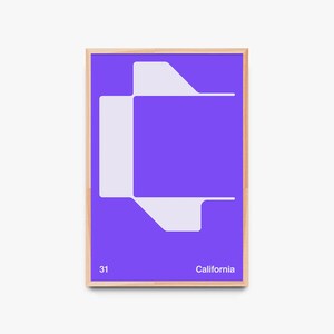 Californie — Grande impression d’art minimale