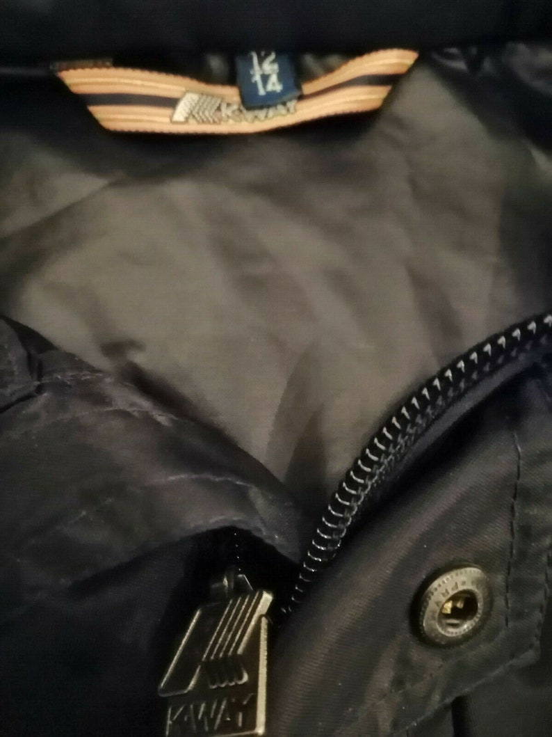 Vintage ancien veste k-way noire ann?�e 80 old school | Etsy