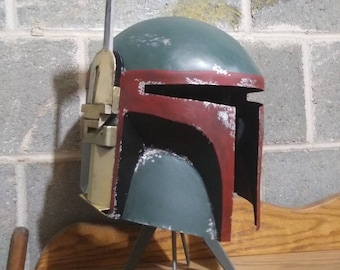 Mandalorian style Super Commando Blast Helmet replaca, Carbon steel.