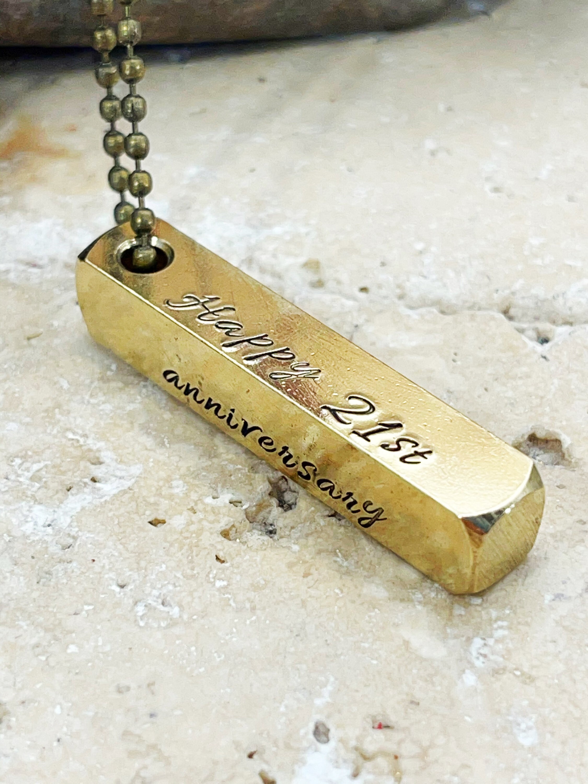 Brass wedding anniversary gift 21st wedding anniversary gift Etsy