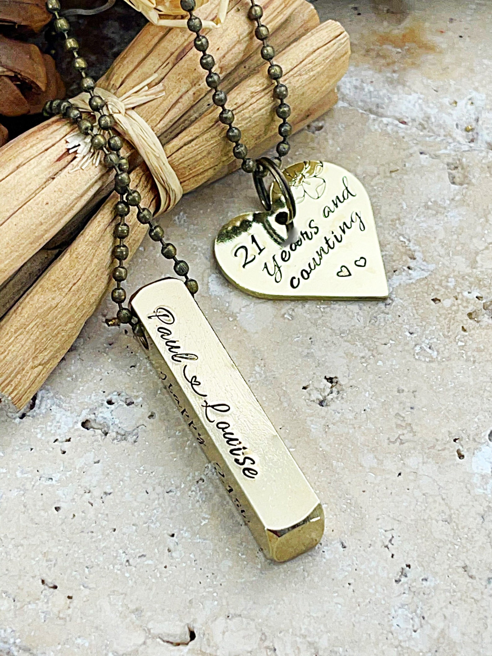 Brass wedding anniversary gift 21st wedding anniversary gift Etsy