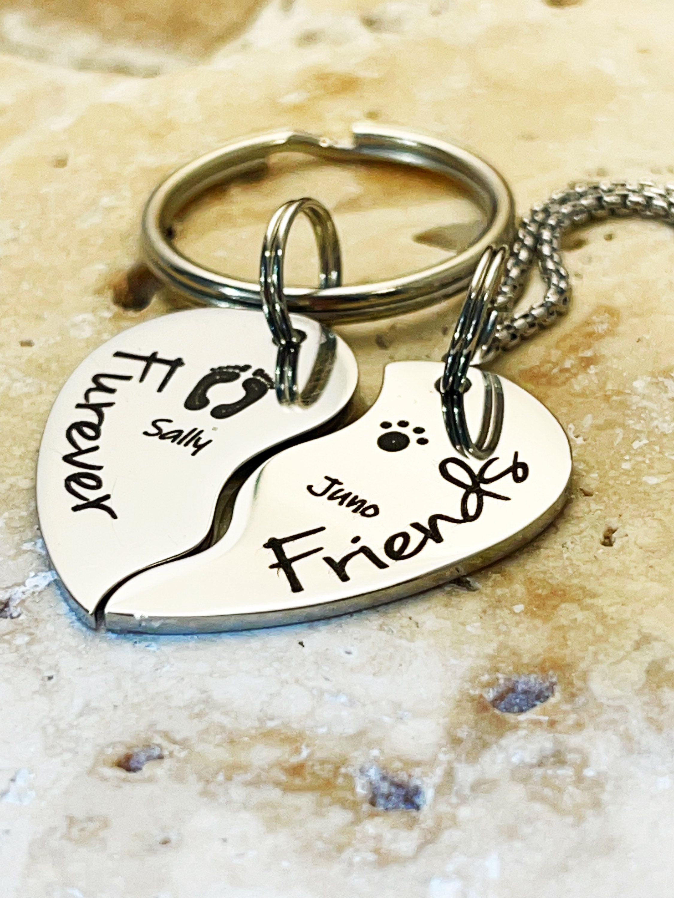 Matching dog top and owner keychain