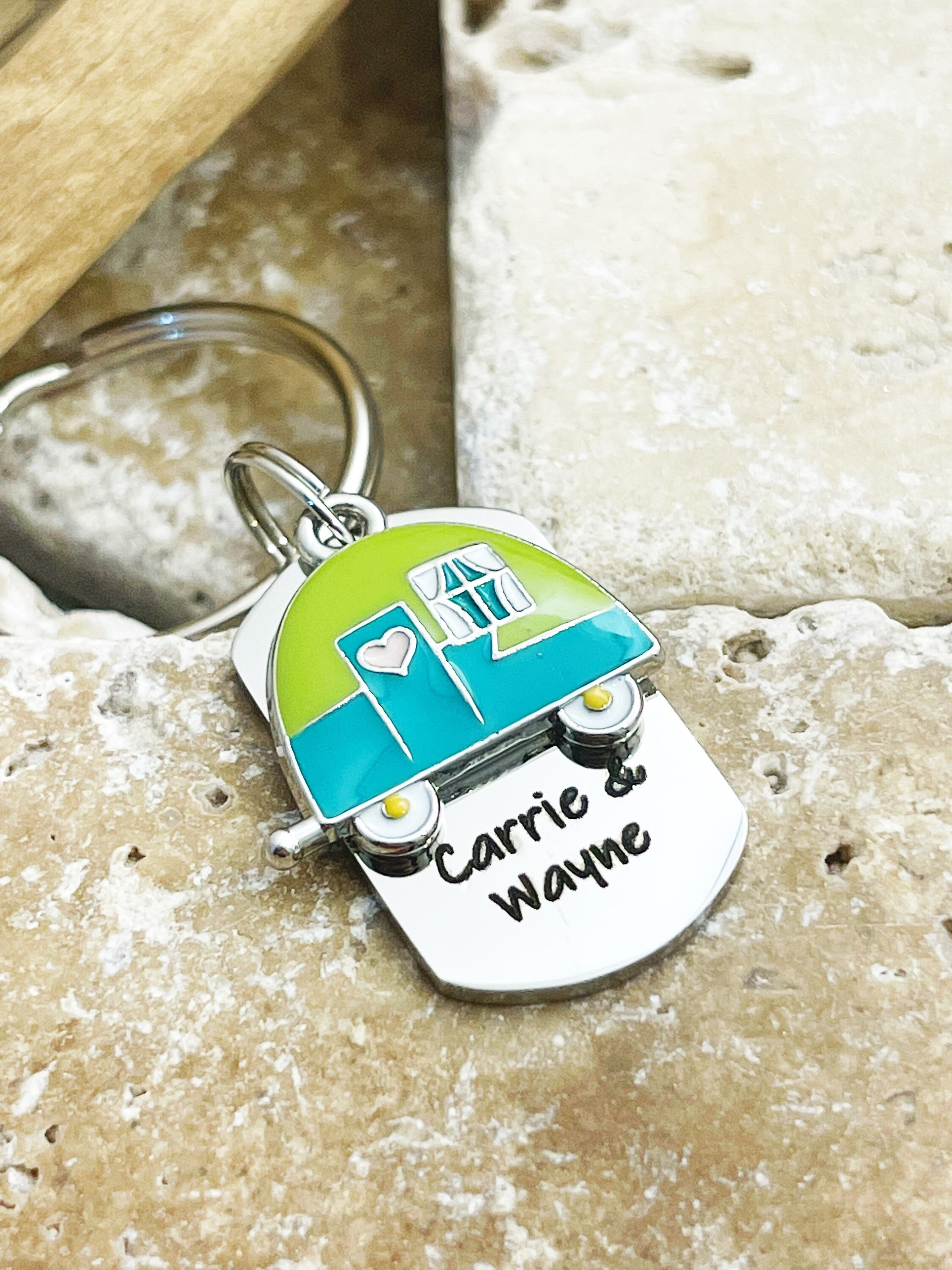 His and hers matching caravan key rings when the vans a Etsy