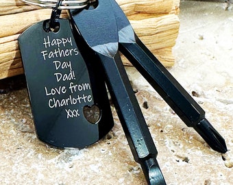 Personalized Mini Screwdriver Keychain – Father's Day Gift