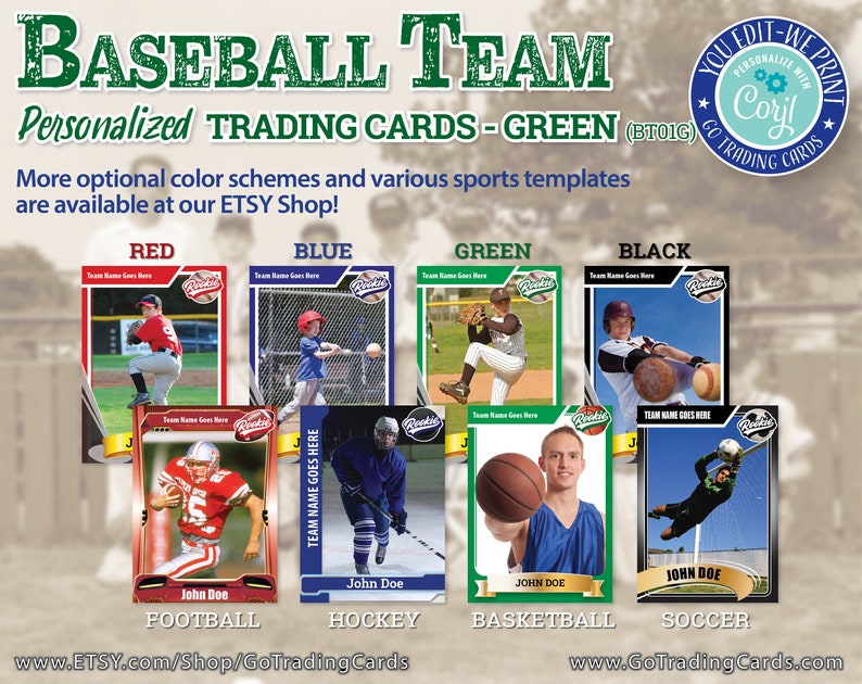 Custom Baseball Cards Template