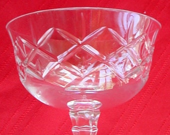 Mikasa Crystal Glass Champagne or Sherbet Dorset Set (4)