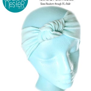 Silly Goose Headband digital PDF Sewing Pattern and Tutorial knot top headband pattern pdf tutorial headband tutorial how to diy
