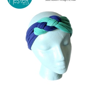 Sea bird nautical Headband digital PDF sewing Patterns & Tutorial nautical knot knotted headband instructions diy