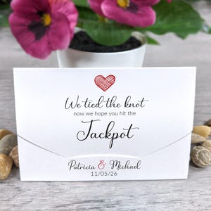 Porte-cartes à gratter en forme de cœur, idéaux pour les cadeaux de mariage à gratter