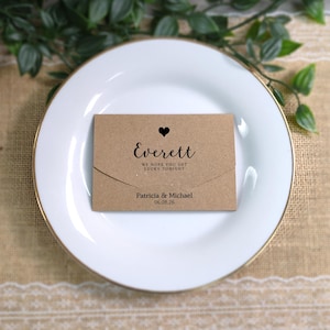 Heart Scratch Card Holders Place Name Escort Cards