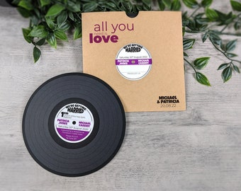 Record/Music Themed Invitations