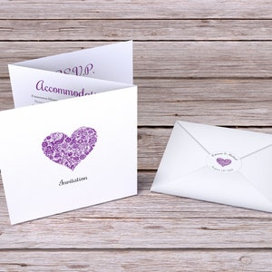 Herz Hochzeitseinladung