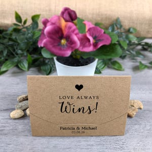 Scratch Card Holder. Wedding Favour. Lottery Ticket envelope. Personalised Favor. Scratch off holder. Scratchie Envelope