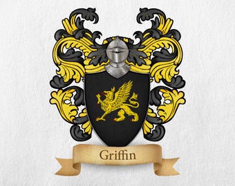 Griffin Family Crest - Print