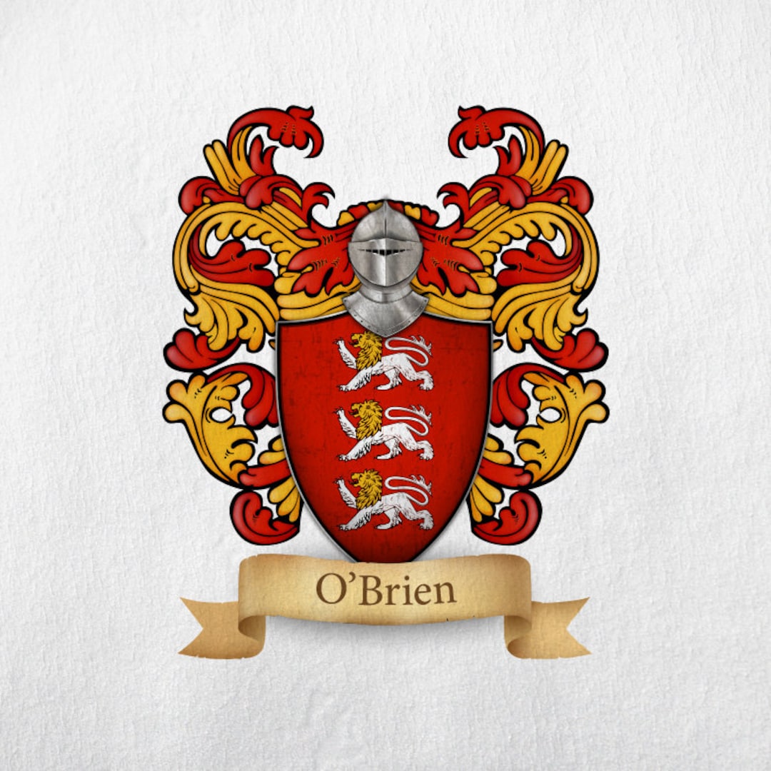 O'brien Family Crest - Print - Etsy