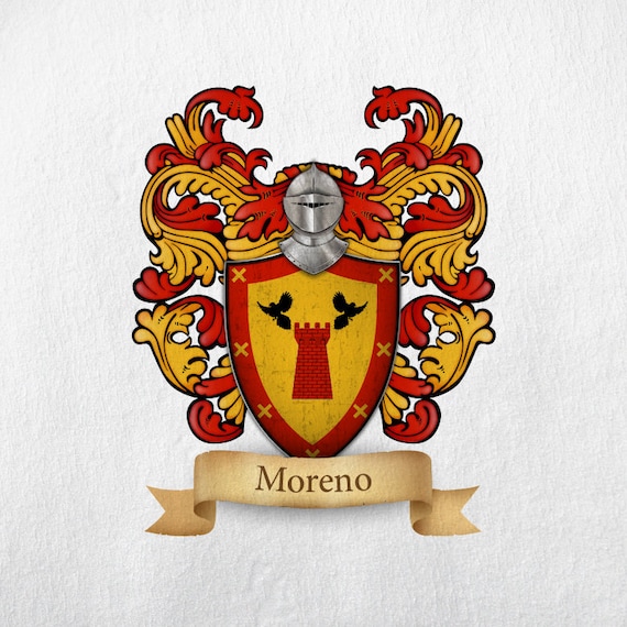 Moreno Family Crest Print - Etsy Singapore