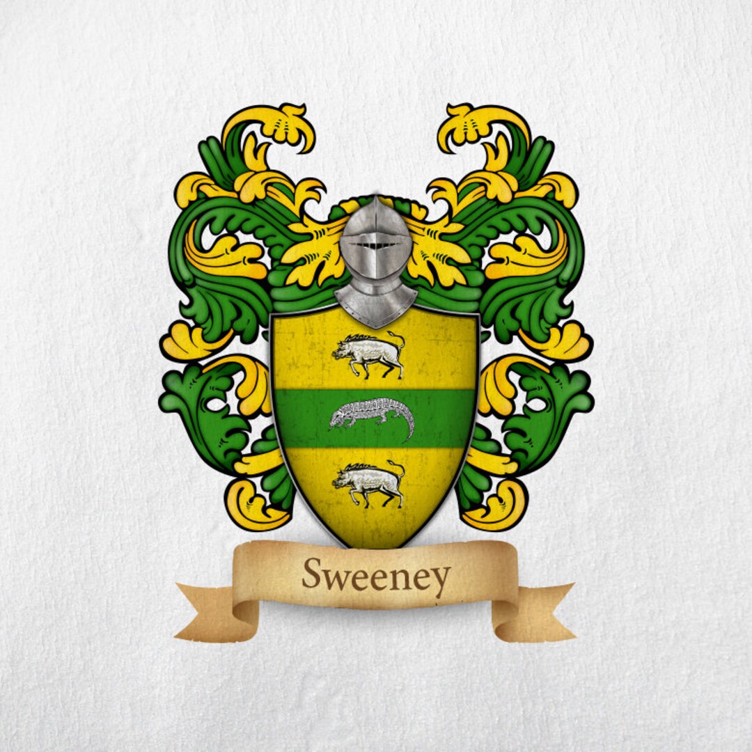 Sweeney Family Crest Print Etsy