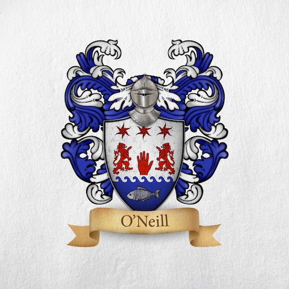 O'neill Family Crest Coat Of Arms T Shirt O'neill Family Crest Coat Of Arms T Shirt