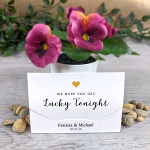 Keep the Fun Going with Our 'We Tied the Knot' Scratch Card Holder - Customized for You!