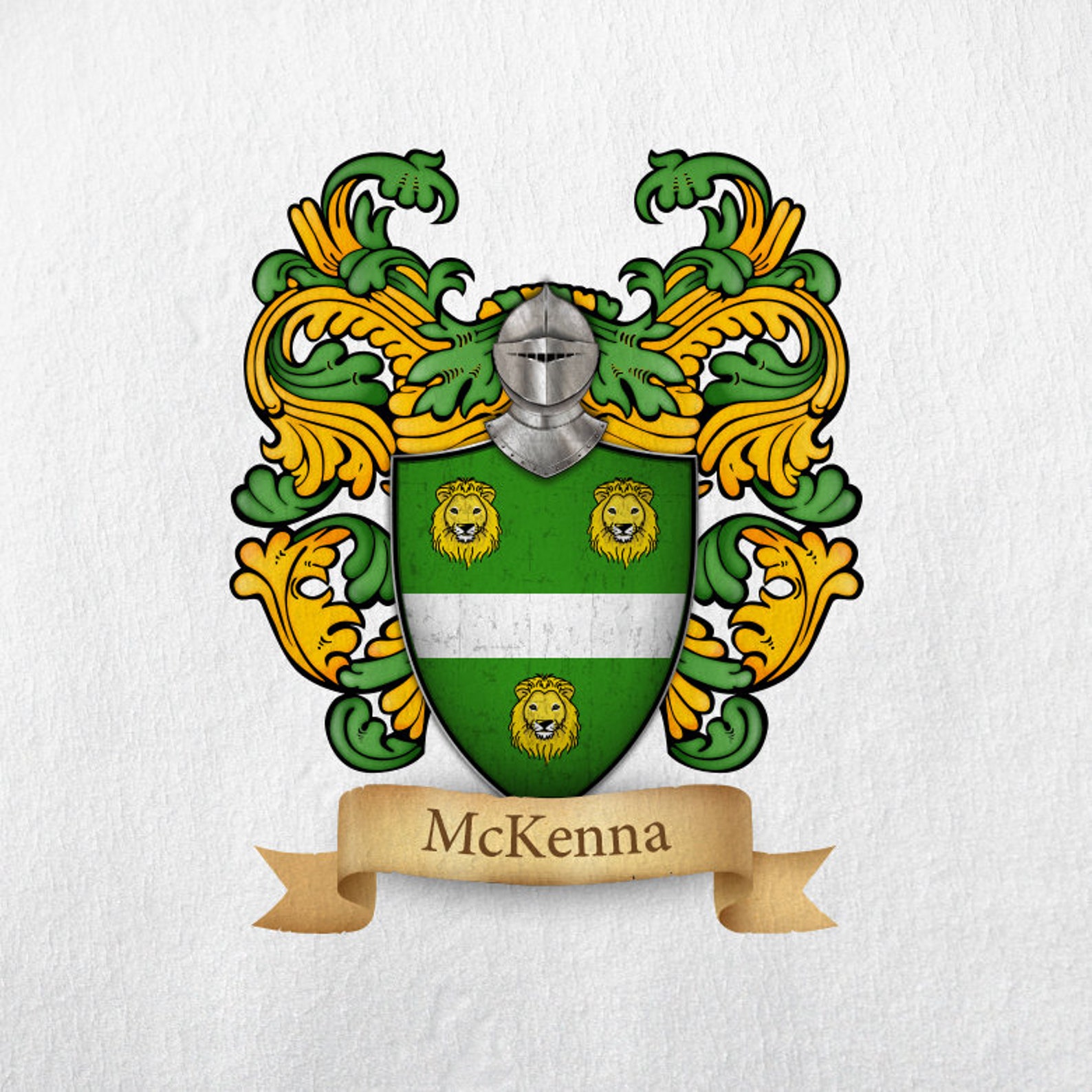 Mckenna Family Crest Print - Etsy