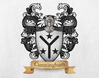 Cunningham Family Crest - Print