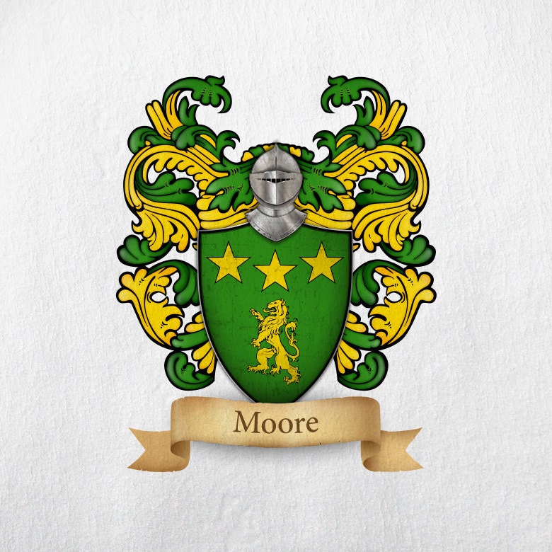 Moore Family Crest Imprimir - Etsy España