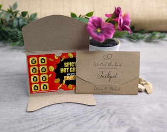 Personalized Wedding Scratch Card Favours