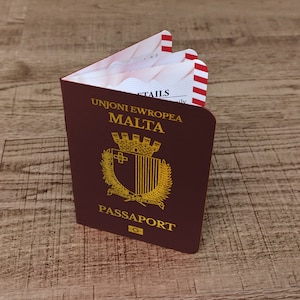 Malta - Paspoortuitnodiging