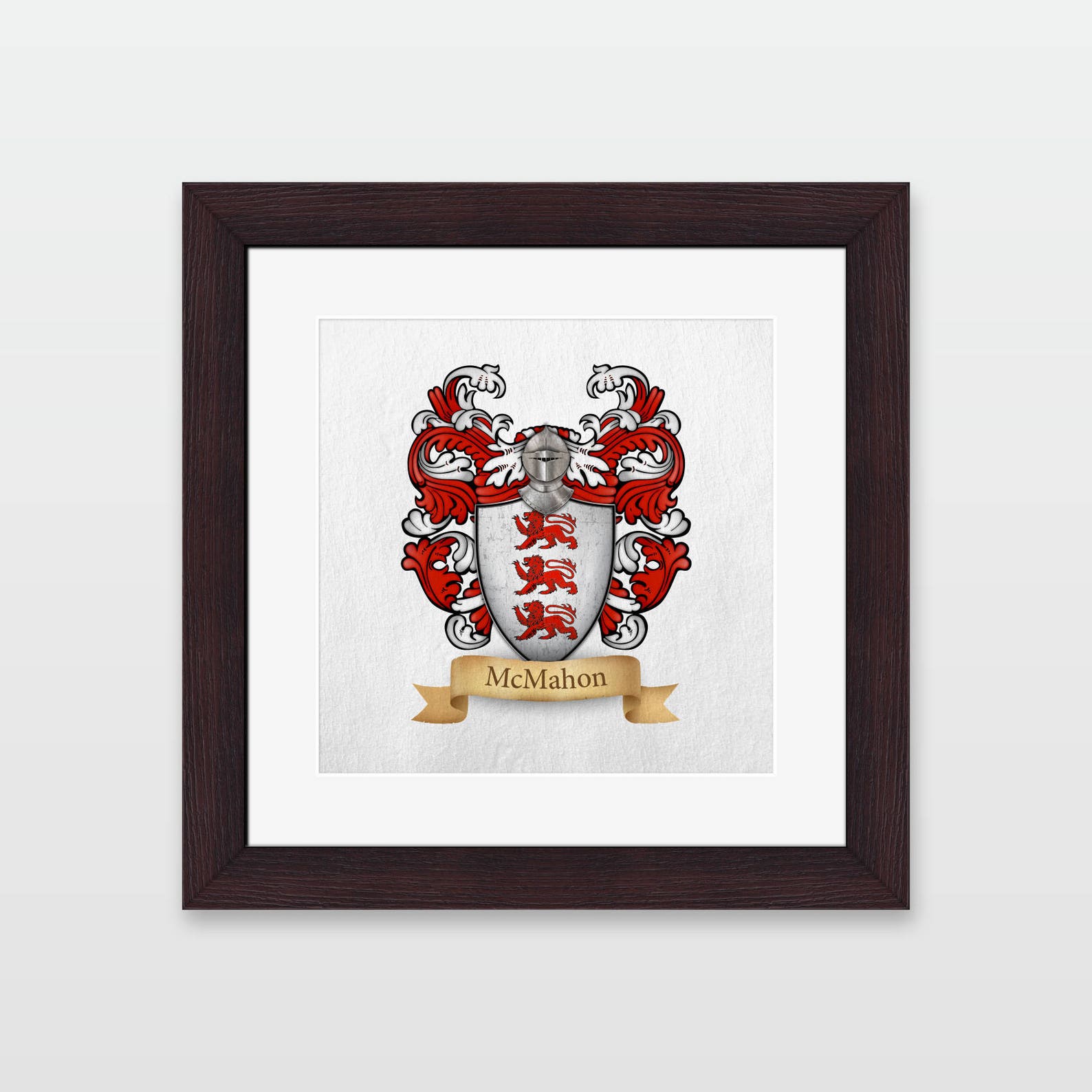 Mcmahon Family Coat of Arms Framed Print - Etsy