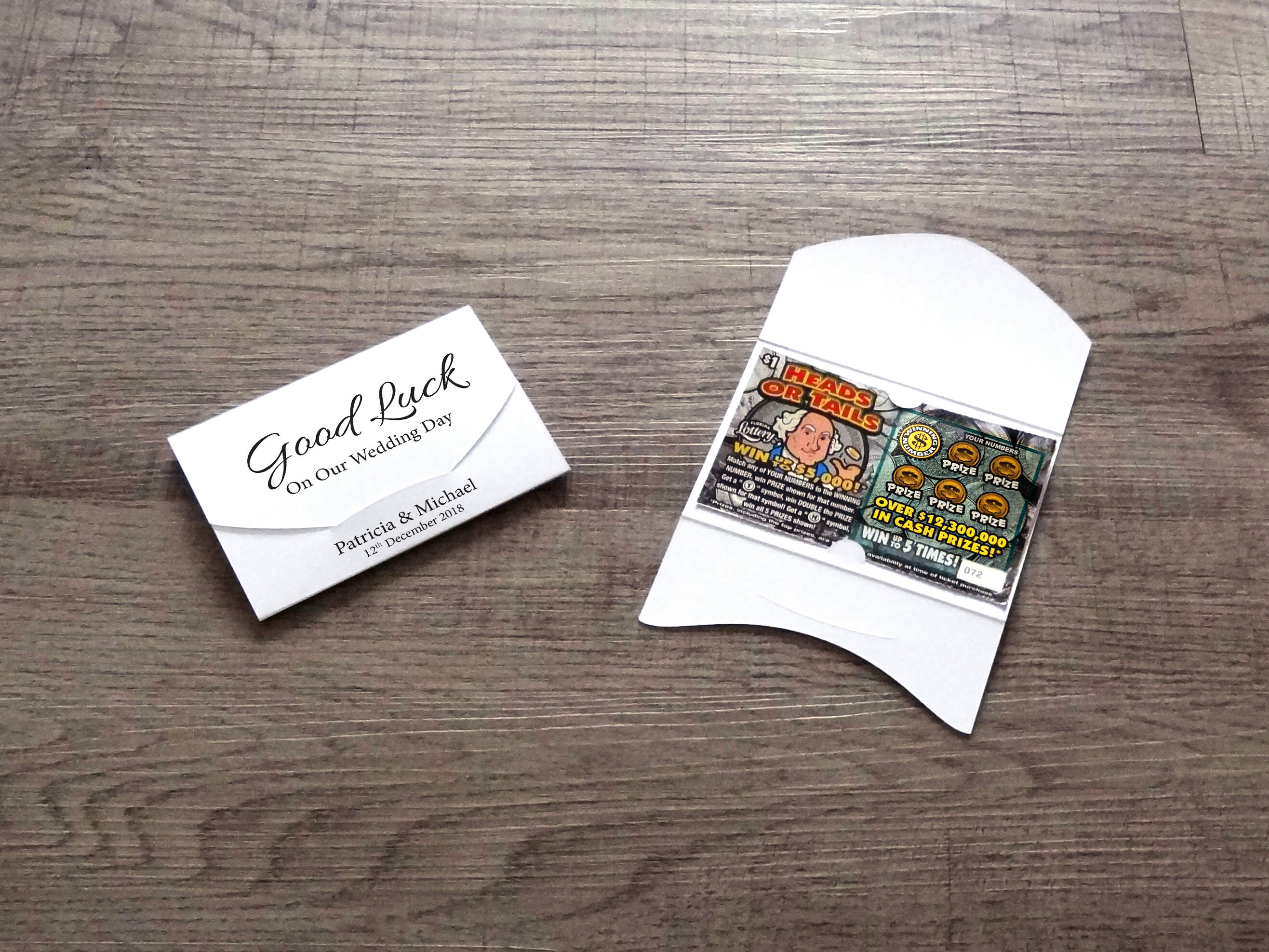 Personalised Scratch Card Holder Etsy UK