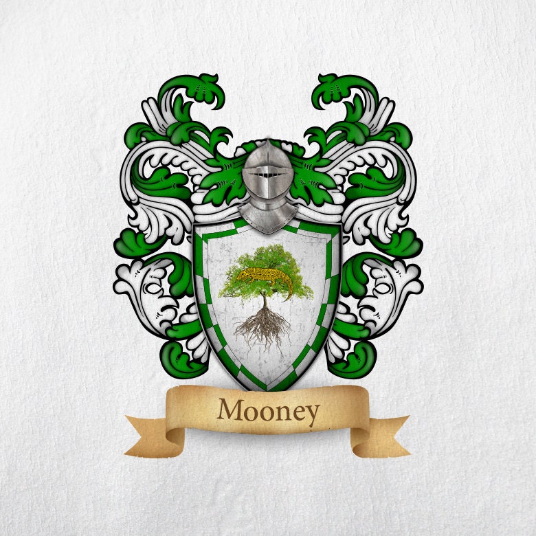Mooney Family Crest Print - Etsy