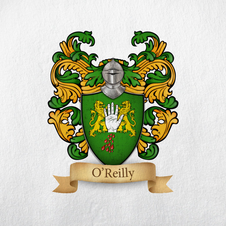 O'reilly Family Crest Print Etsy