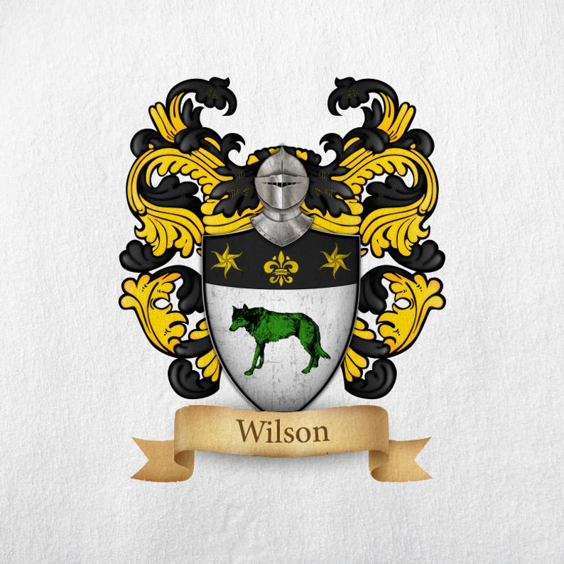 Wilson Family Crest Print image 1