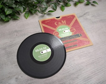 Record/Music Themed Invitations
