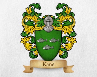 Family Crest Print Etsy