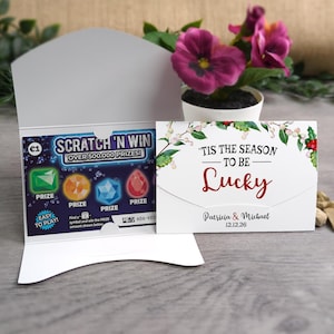 Hochzeit Rubbelloskartenhalter (Weihnachten)