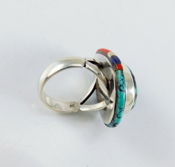 Modernist Native American Statement Ring - image 4