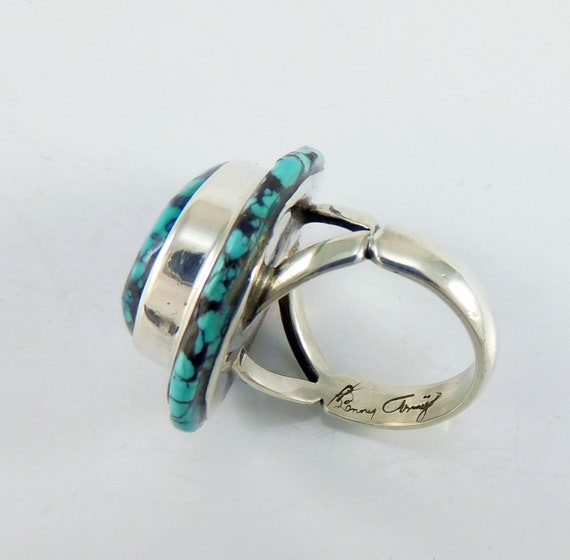 Modernist Native American Statement Ring - image 5