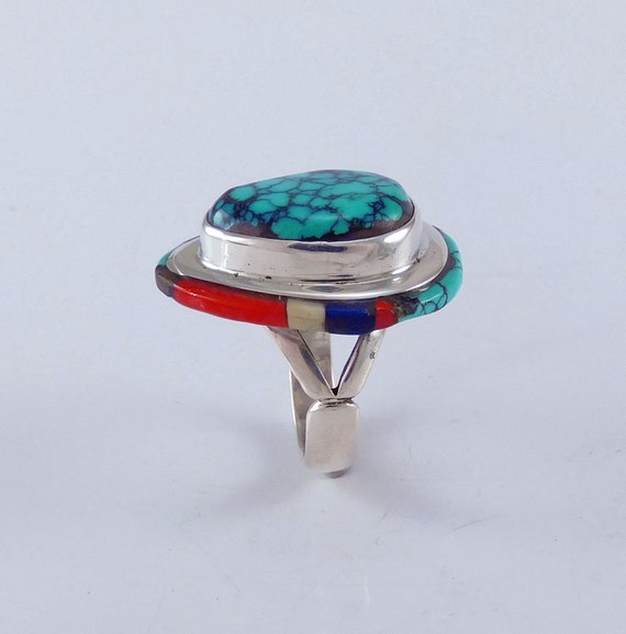 Modernist Native American Statement Ring - image 2