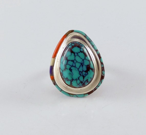 Modernist Native American Statement Ring - image 1