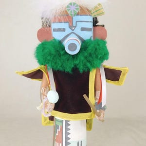 Traditional Hopi Velvet Shirt Kachina Doll by Brandon Ross